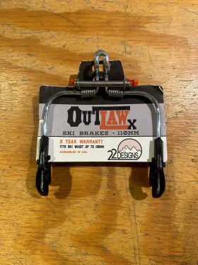 22 Designs 701233681904 Outlaw X Ntn Telemark Binding Brake 110mm Ski Brakes