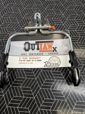 22 Designs 701233681911 Outlaw X Ntn Ski Brake Set 125 Cm