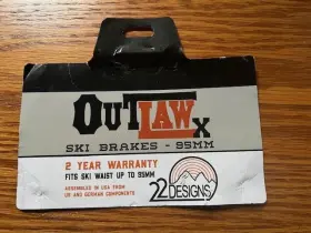 22 Designs 701233681942 Outlaw X Ntn Ski Brakes 95mm
