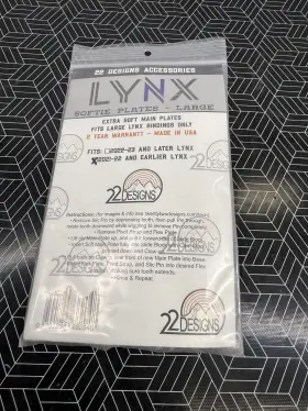 22 Designs 701233682048 - Lynx Softie Plates Large For 2021-2022 And Earlier Ski Bindings