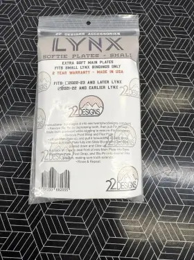 22 Designs 701233682055 - Lynx Softie Plates Small For 2021-2022 And Earlier Ski Bindings