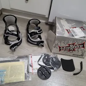 504501192 5150 Ff1000 Snowboard Bindings Size 2-5 Pre-owned Excellent Condition