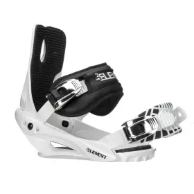 002-001-2-ml 5th Element Stealth Mens Snowboard Bindings White/black Medium/large My25