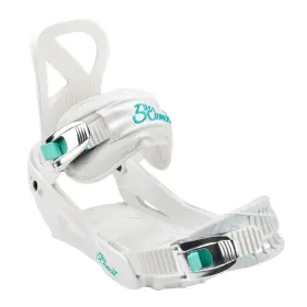 002-002-1-s 5th Element Layla Womens Snowboard Bindings White/teal Small My25