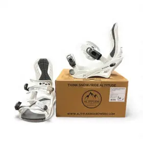 Altitude Boardwerx 717052432146 2025-25 Mens Inch Rider Snowboard Bindings White S/m 6-9