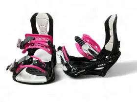 Alt-03pklxl Altitude Boardwerx Womens Rider 4x4 Burton 3d Est Snowboard Bindings Black/pink L/xl 9.5