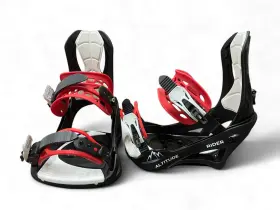 Alt-03pksm Altitude Boardwerx Womens Rider 4x4 Burton 3d Est Snowboard Bindings Black/red S/m 7-9.5
