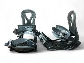 Alt-08gyjr Altitude Boardwerx Kids Inch Jr Ripper Snowboard Bindings 4x4 3d And Est Sizes 3-6 Black/grey