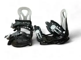 Alt-08jr Altitude Boardwerx Jr Ripper Snowboard Bindings 4x4 Burton 3d And Est Channel Black 3-6