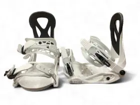 Alt-09jr Altitude Boardwerx Jr Ripper Snowboard Bindings 4x4 Burton 3d And Est Channel White 3-6