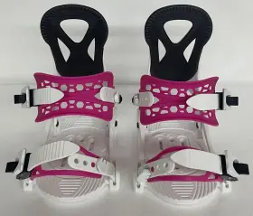 Alt-09pkjr Altitude Boardwerx Jr Kids Inch Ripper Snowboard Bindings Sizes 3-6 White/pink