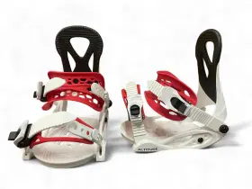 Alt-09rdjr Altitude Boardwerx Jr Kids Inch Ripper Snowboard Bindings Sizes 3-6 White/red