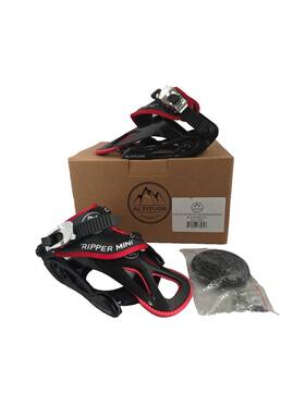 Altitude Boardwerx Alt-12sm Toddler Mini Ripper Snowboard Bindings Black/red Small 4x4 Burton 3d