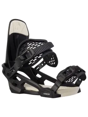 125940302 Arbor Acacia Snowboard Bindings Black/marshmellow Medium My25