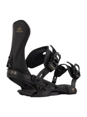1259601 Arbor Sequoia Snowboard Bindings - Womens 2026 Medium / Black/gold