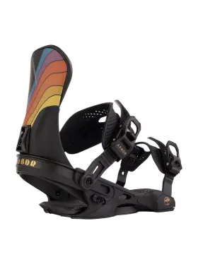 1259605 Arbor Sequoia Snowboard Bindings - Womens 2025 M/l / Black Hillary Jane