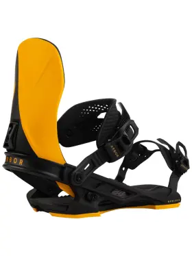 1259802 Arbor Hemlock Snowboard Bindings - Mens 2025 L/xl / Black/candle