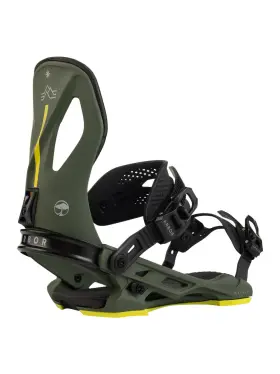 1259903 Arbor Cypress Snowboard Bindings - Mens 2025 L/xl / Green/black Pat Moore