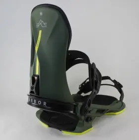 125990302 Arbor Cypress Snowboard Bindings Mens Medium Us 9-11 Green New Pat Moore
