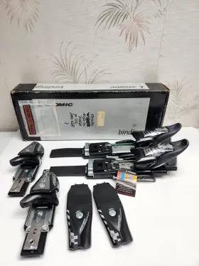 Atomic 789879254218 Race 412 Bindings Black/ Silver New In Open Box