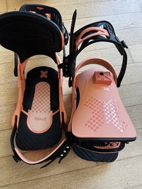 Bent Metal 24bm011 Stylist Snowboard Bindings Apricot Sm/md 2025 Drive Plate Medium Flex