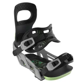 24bn003-gygrn-m Bent Metal Joint Mens Snowboard Bindings Grey/green Medium My25