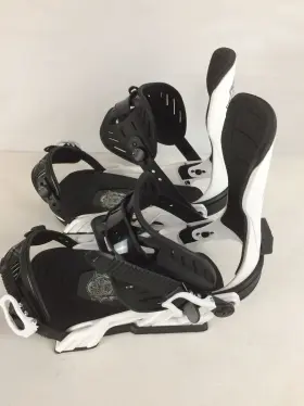 My25 Bent Metal 730553976209 Excellent Transfer Mens Snowboard Bindings White Large