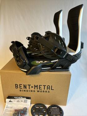 Bent Metal 841049108407 Snowboard Bindings Transfer Mens Large Black White