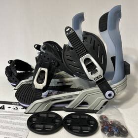 Bent Metal 841049150741 Snowboard Bindings Logic Mens Large Grey