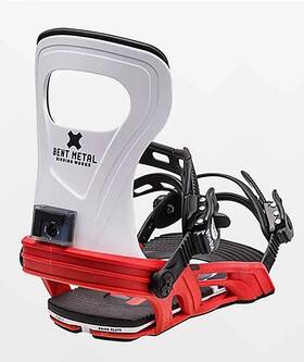 Bent Metal 841049162331 Ft23-ft24 Bolt Snowboard Bindings Mens Large White/red