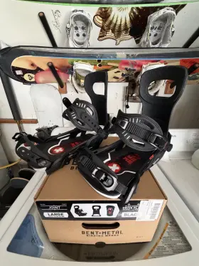 Bm-jnt-fw22 Bent Metal Joint Snowboard Bindings Large Black 2023/2024