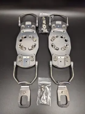 B6795 Bomber Snowboard Bindings Aluminum With Mounting Screws See Pictures