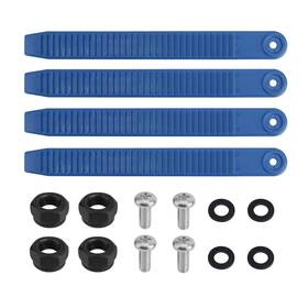 Boxob 1087102 4pcs Snowboard Strap Binding Replacement Medium Blue