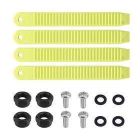 Boxob 1087104 4pcs Snowboard Ankle Ladder Strap Binding 6.89x0.83in Medium Yellow-green