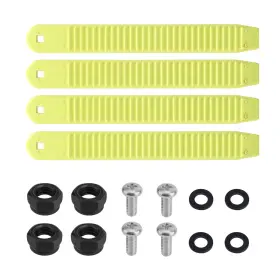 6.89x0.83in Boxob 1087104 4pcs Snowboard Ankle Ladder Strap Binding Medium Yellow-green