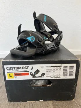 252163001l Burton 009003440715 Custom Est 2012 Black Large Brand New In Box.