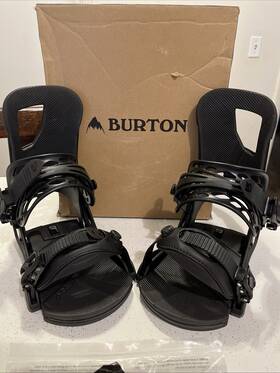 Burton 009520723858 New In Box Cartel Snowboard Bindings Matte Black Small 10539104004s