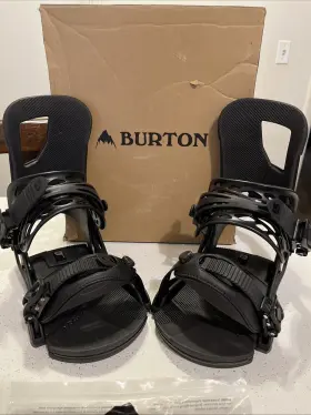 10539104004s Burton 009520723858 New In Box Cartel Snowboard Bindings Matte Black Small