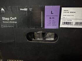 Burton 010510429988 Womens Step On Snowboard Bindings Large Us 9-11 Black Nib