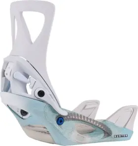 Burton 010510544810 Womens Step On Re Flex Snowboard Bindings White / Graphic M