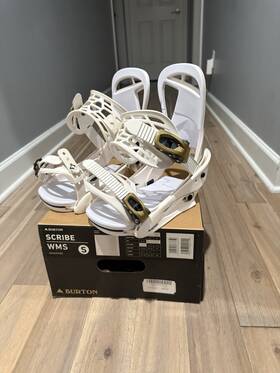 Burton 1000058508 Scribe Wms Womens Snowboard Bindings Size S Cream White