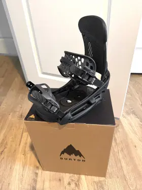 10554105021 Burton 2024 Malavita Est Snowboard Bindings - Large Black Brackish New