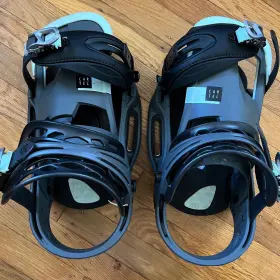 10555105043l Burton Mens Cartel Est Snowboard Bindings Salty Shark - Size Large