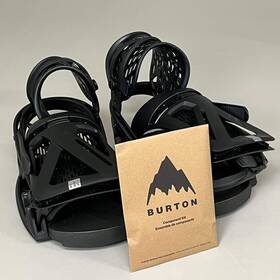 Burton 10563109002 Genesis Est Snowboard Bindings Hammockstrap Mens Sz M Black