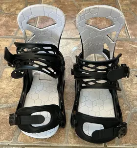 10575105300 Burton Smalls Re Flex Snowboard Bindings Black Youth Small Used