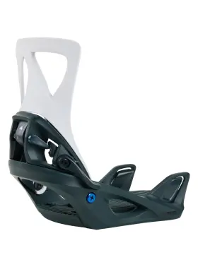 17284110302-s Burton Womens Step On Re Flex Snowboard Bindings Deep Emerald/white S