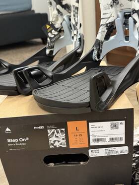 Burton 172841142ezrcool Step On City Streets Mens Snowboard Bindings L Black/white Re Flex