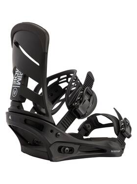 Burton 193177028912 Mens Mission Re Flex Snowboard Bindings Black S