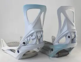 Burton 193177706001 Step On Reflex Snowboard Bindings Womens Large 9-11 White Graphic New