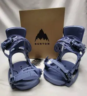 Burton 193177706674 Cartel Est Snowboard Bindings Men Size Medium Slate Blue / Logo